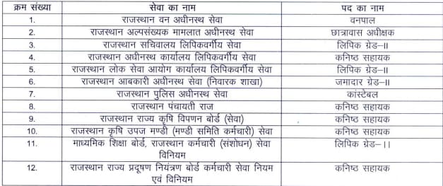 Rajasthan CET 12th Level Posts 2024