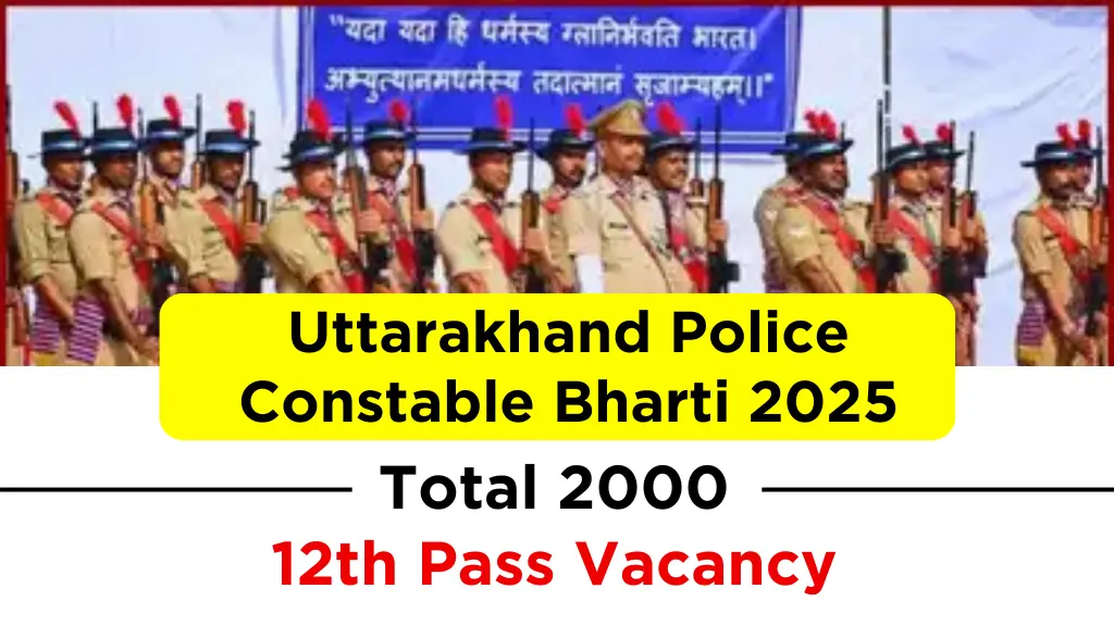 Uttarakhand Police Constable Bharti 2024