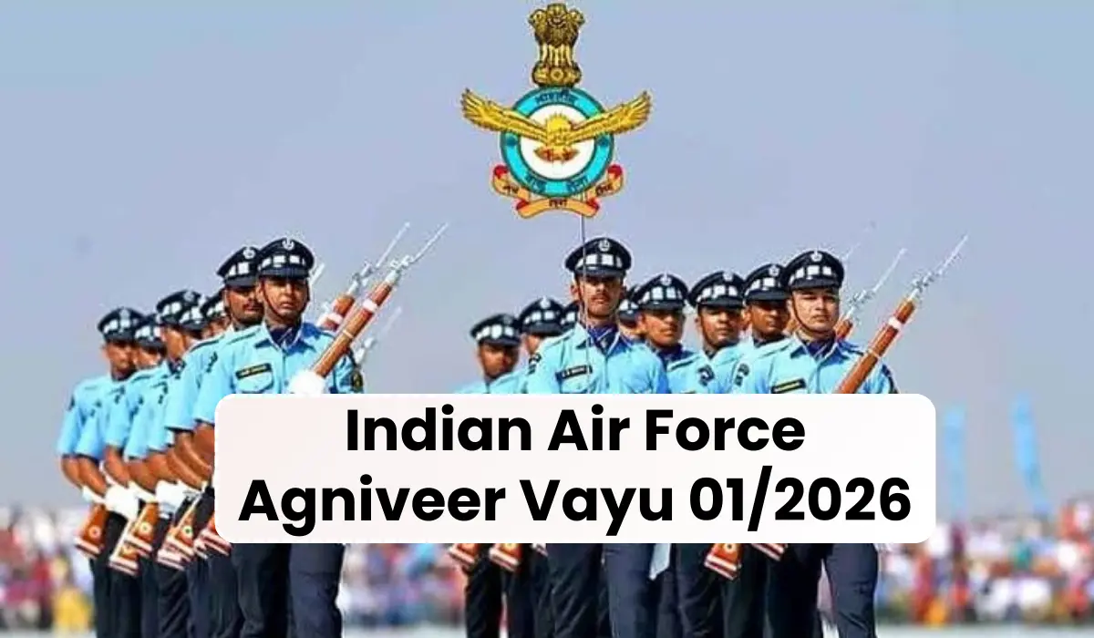 Indian Air Force Recruitment 2025 apply Online Agniveer Vayu 01/2026