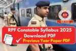 RPF Constable Syllabus 2025 PDF Download