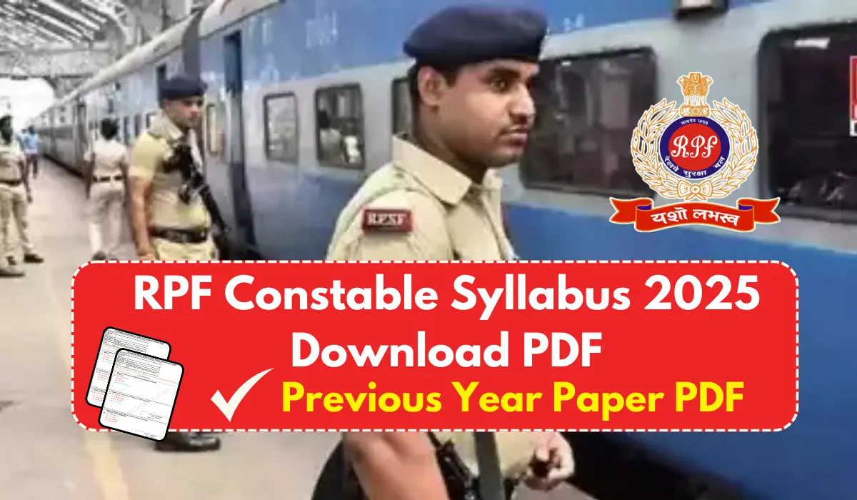 RPF Constable Syllabus 2025 PDF Download