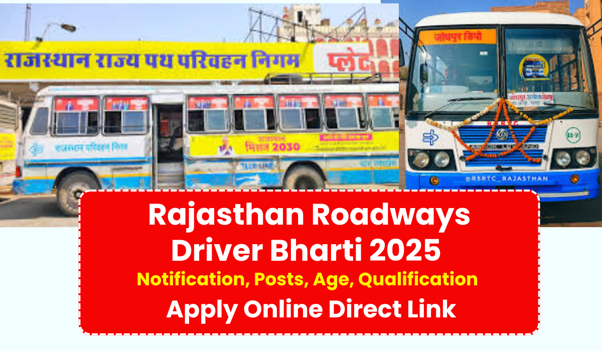 Rajasthan Roadways Driver Bharti 2025