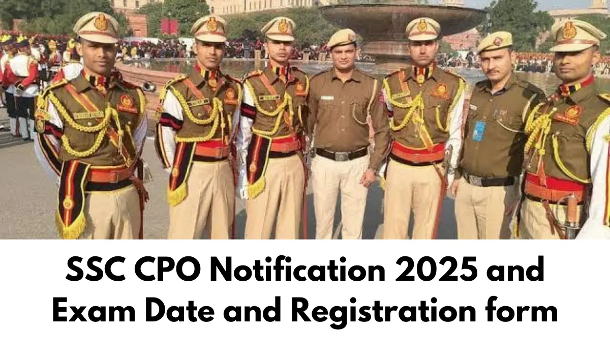 SSC CPO Notification 2025 PDF