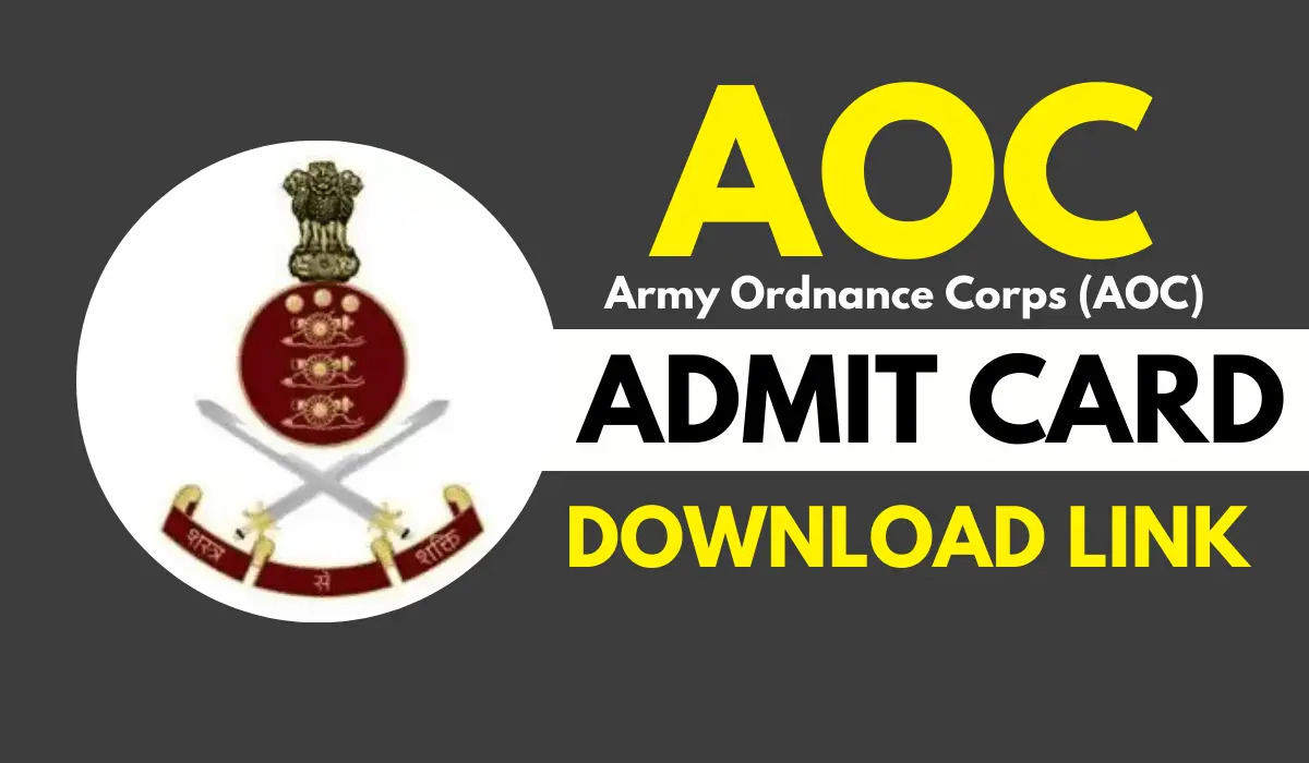 Army AOC Admit Card 2025 Download